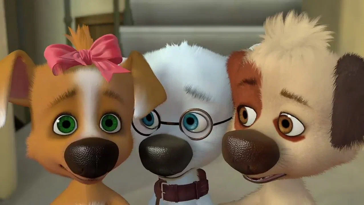 Сцена из фильма Белка и Стрелка. Озорная семейка Сцена из фильма Белка и Стрелка. Озорная семейка