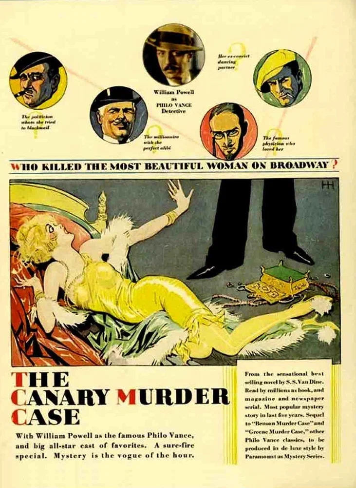 Постер к фильму Дело об убийстве "Канарейки" / The Canary Murder Case