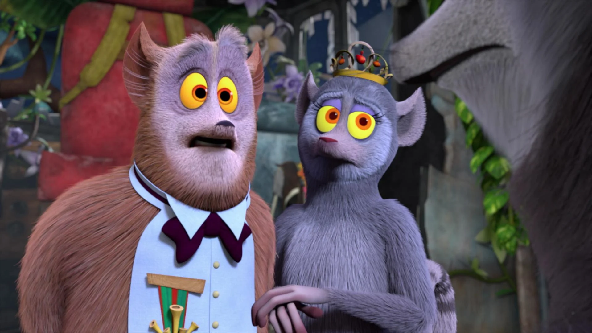 Сцена из фильма Да здравствует король Джулиан / All Hail King Julien Сцена из фильма Да здравствует король Джулиан / All Hail King Julien